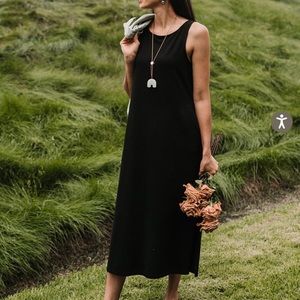 Mien Fortuna Column Dress - True Black